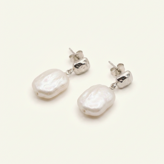 The Moonlit Square Earrings