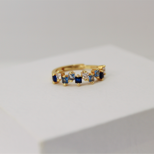 Blue Cascade Ring