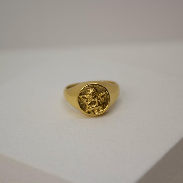 Cherub Signet Ring