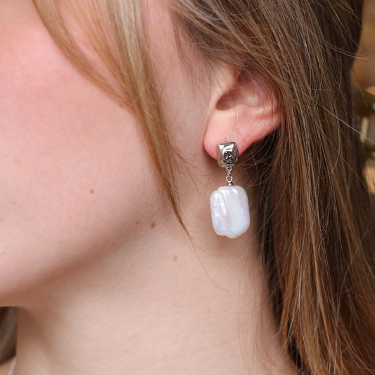 Baroque Pearl Drop Earrings