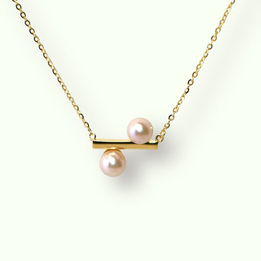 Akoya Pearl Balance Necklace